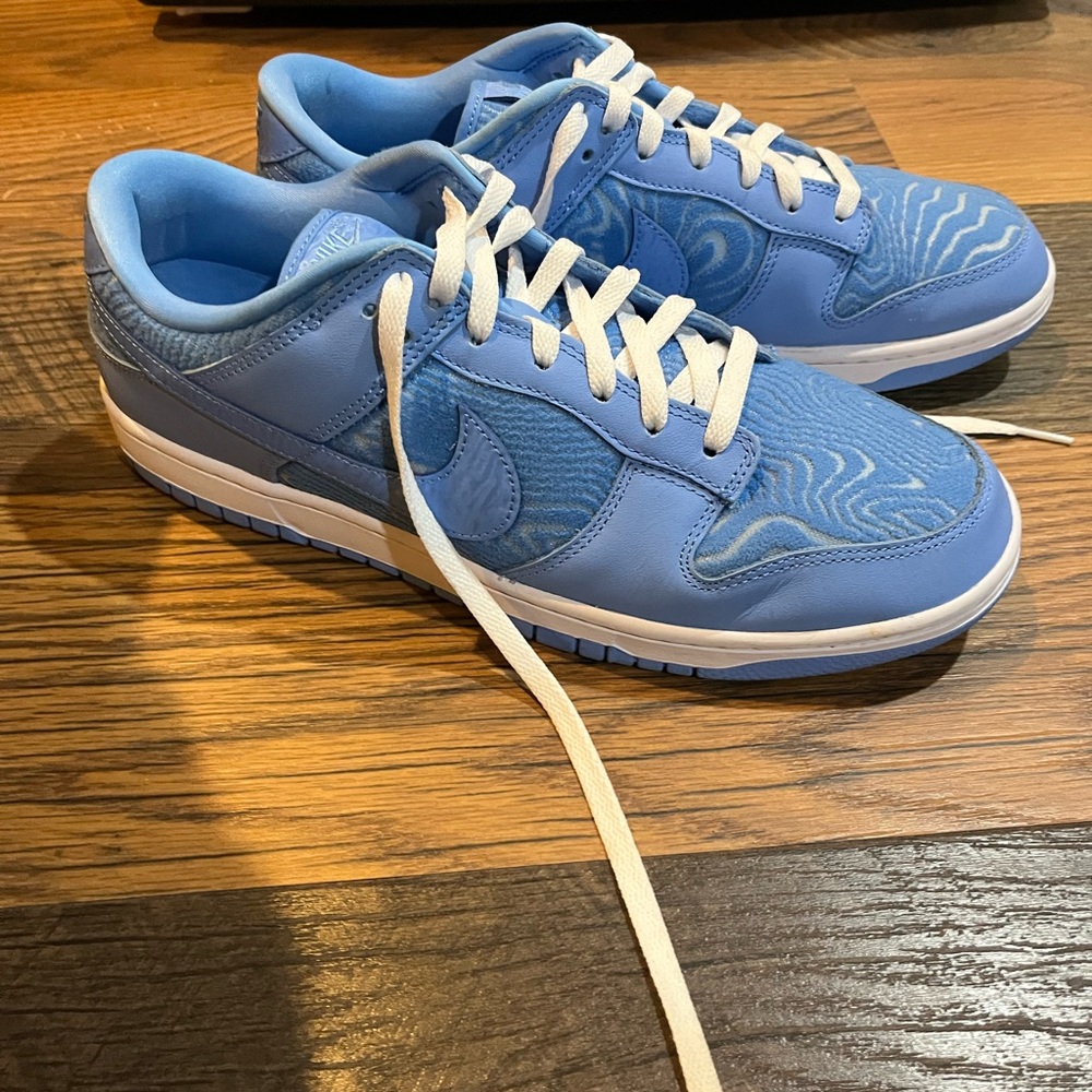 Mens nike dunk light blue topography size 11.5 like new